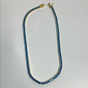 Kurt Geiger Elegant Blue and Gold necklace